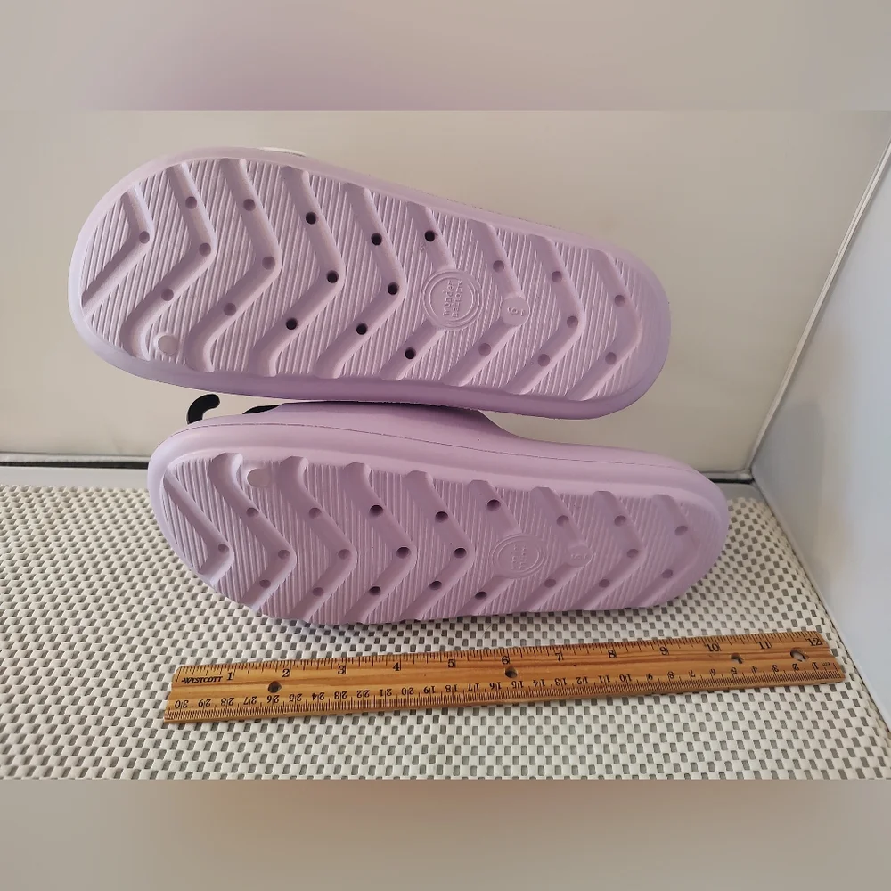 Wonder Nation Big Girl Size 6  Icon Eva Slide Sandals Purple NWT